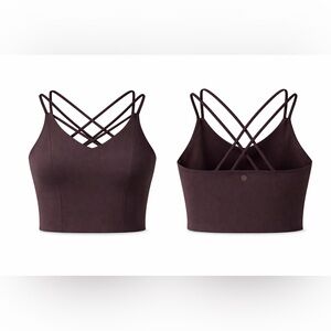 AVIA Brown Strappy Sports Bra Size Small | Criss Cross Back Activewear